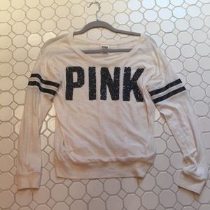 Victoria’s Secret PINK Jersey Stripe Sequin Shirt